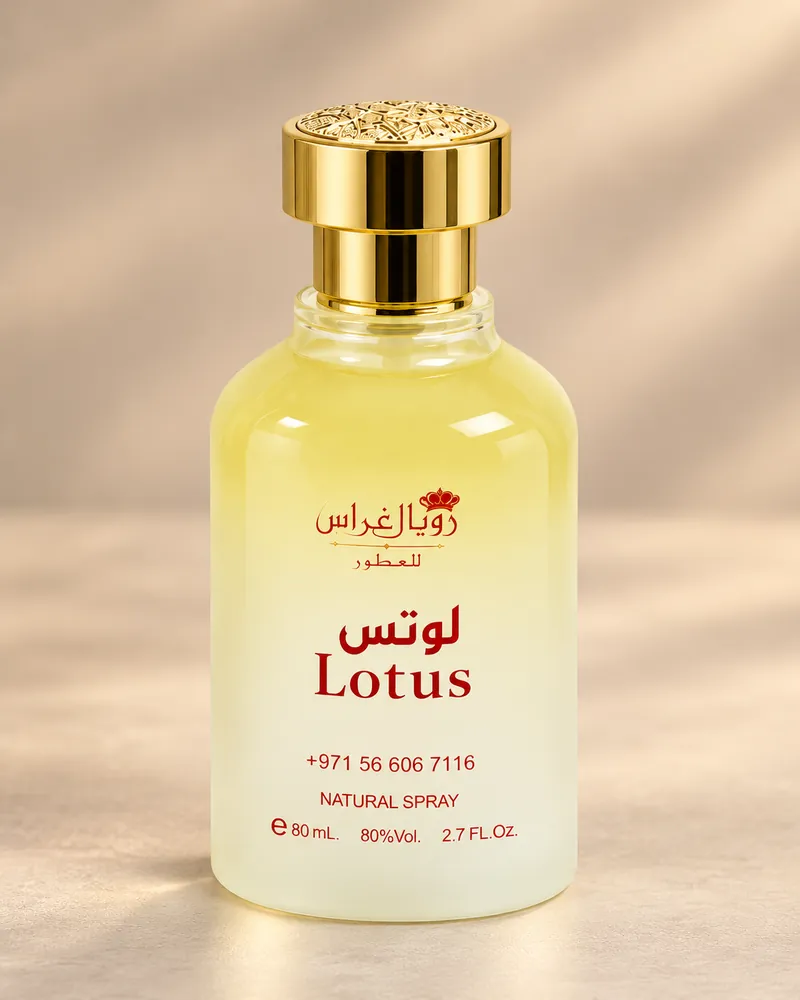 Lotus fragrance bottle alone