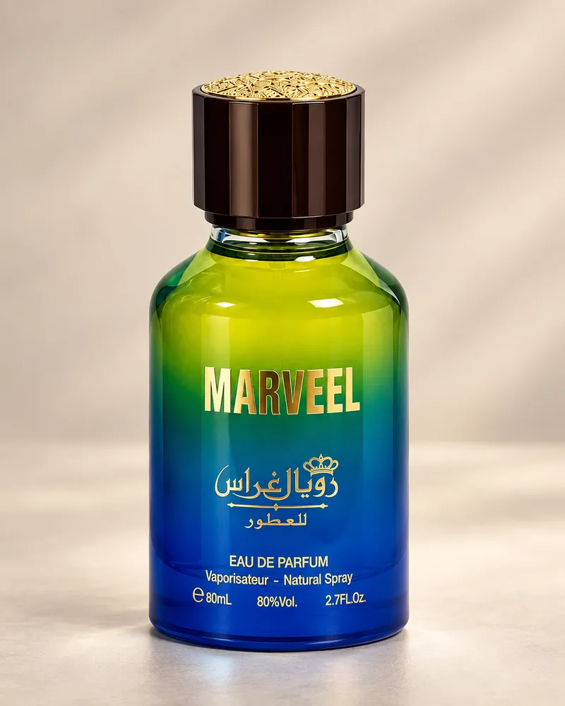 Marveel fragrance bottle alone